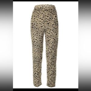 NWT Leopard Mohair Pants